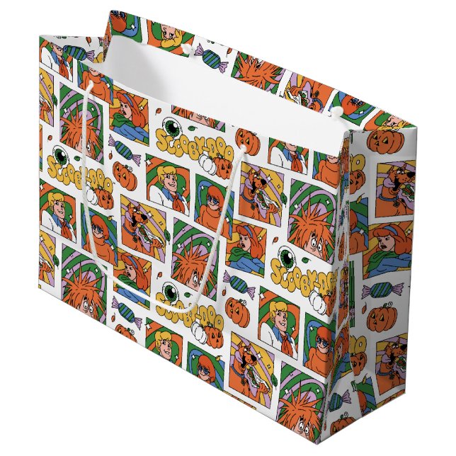 Bolsa De Regalo Grande Scooby-Doo Halloween Photos Pattern (Angulo Anverso)