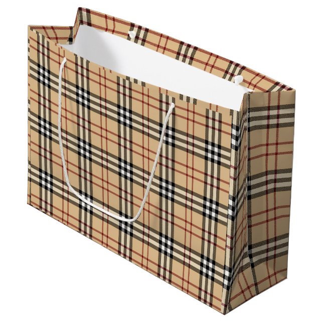 Bolsa De Regalo Grande Scottish Tartan Pattern     (Angulo Anverso)