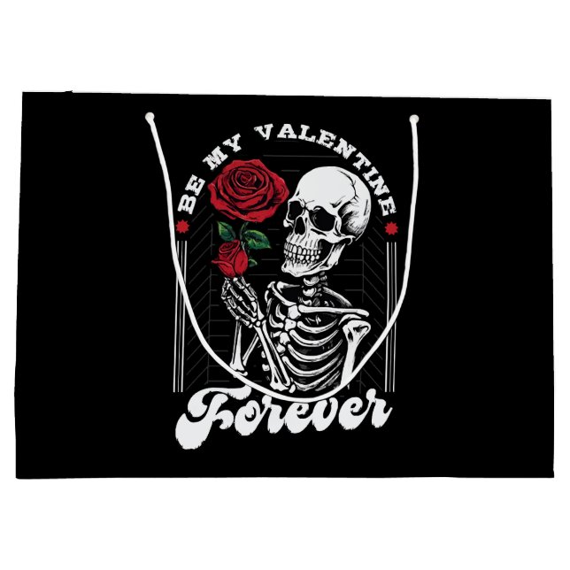 Bolsa De Regalo Grande Sé mi San Valentín para siempre (Reverso)