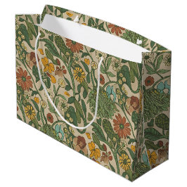 Bolsa De Regalo Grande Seamless vintage botanical pattern 