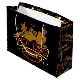 Bolsa De Regalo Grande Señal de neón del perrito caliente de Scooby-Doo