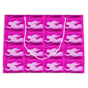 Bolsa De Regalo Grande señalar sirenas rosadas