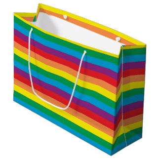 Bolsa De Regalo Grande Sencillamente patrón arco iris
