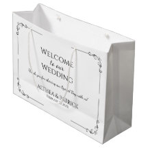 Sencillo Boda Blanco Y Negro