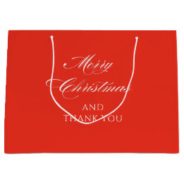 Bolsa De Regalo Grande Sencillo moderno Feliz Navidad 