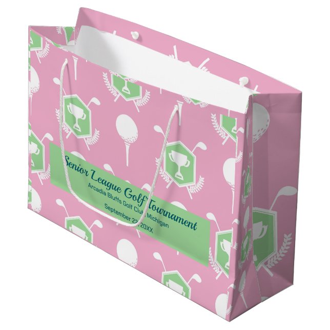 Bolsa De Regalo Grande Senior Women's Golf League Party (Angulo Anverso)