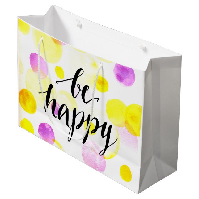 Bolsa De Regalo Grande Ser feliz (Angulo Anverso)