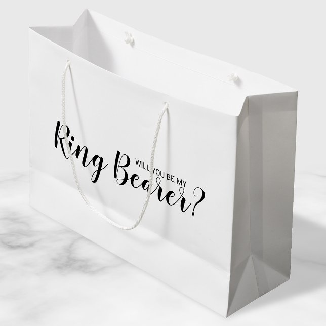 Bolsa De Regalo Grande ¿Serás Mi Anillo? Propuesta moderna (Subido por el creador)