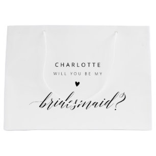 Bolsa De Regalo Grande ¿Serás Mi Novia? Propuesta moderna