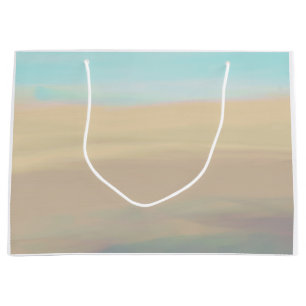 Bolsa De Regalo Grande Serene playa arena olas de agua paisaje Gift Bag