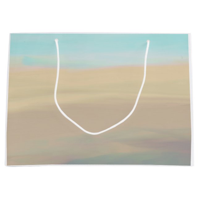 Bolsa De Regalo Grande Serene playa arena olas de agua paisaje Gift Bag (Anverso)