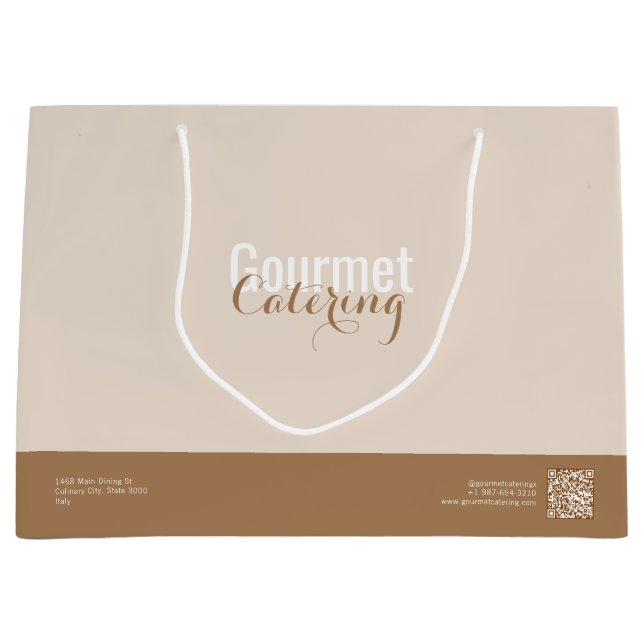 Bolsa De Regalo Grande Servicio de Catering Gourmet (Anverso)