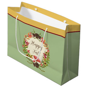 Bolsa De Regalo Grande Seta y girasoles con texto personalizable