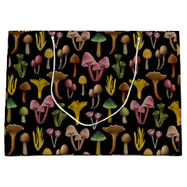 Bolsa De Regalo Grande Setas, Lichen y hongos coloridos