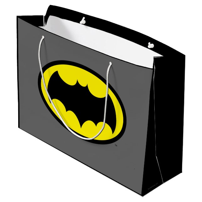 Bolsa De Regalo Grande Símbolo de Batman (Angulo reverso)