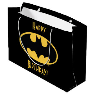 Bolsa De Regalo Grande Símbolo de Batman Logotipo Oval