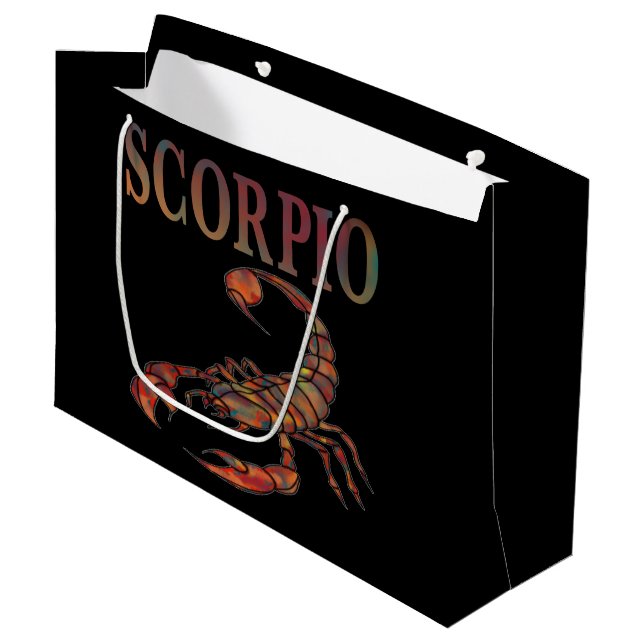 Bolsa De Regalo Grande Símbolo de escorpio zodiaco (Angulo Anverso)