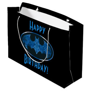 Bolsa De Regalo Grande Símbolo de murciélago de humo azul