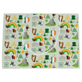 Bolsa De Regalo Grande Símbolos de Irlanda