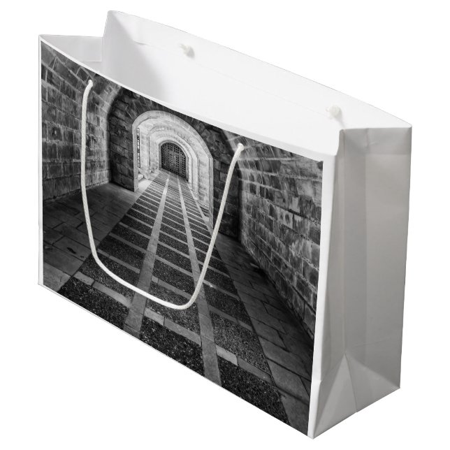 Bolsa De Regalo Grande Simetría en blanco y negro (Angulo Anverso)