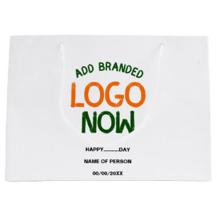 BOLSA DE REGALO GRANDE SIMPLE CONTEMPORÁNEO CLIENTE DE MODA BLANCO LIMPIO