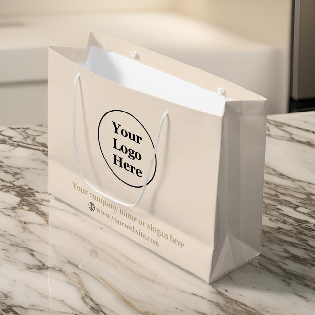 Bolsa De Regalo Grande Simple minimalista beige  (Subido por el creador)