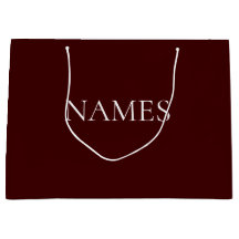 Simple Nombre de Escritura Personalizada Rojo Oscu