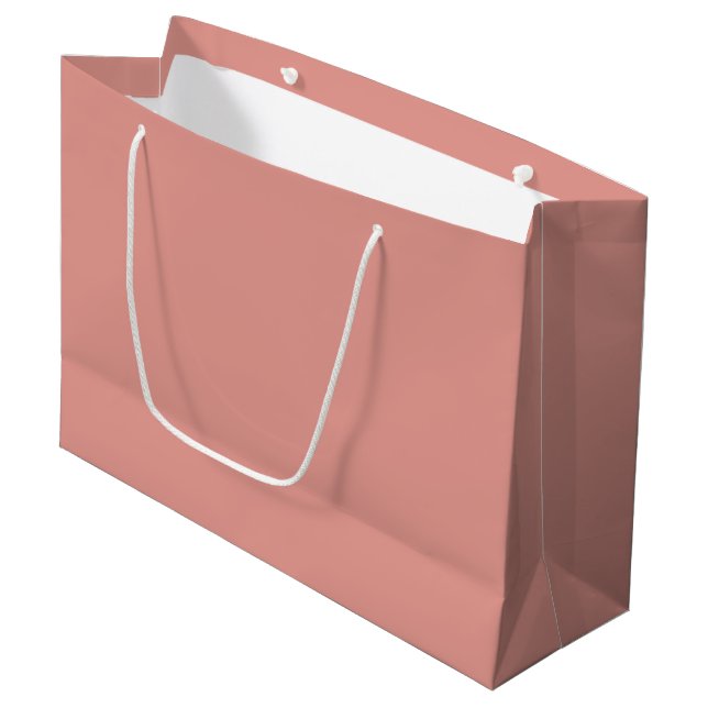 Bolsa De Regalo Grande Simple pastel flamingo pink color (Angulo Anverso)