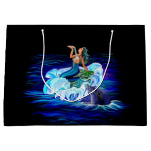 Bolsa De Regalo Grande Sirena con delfín