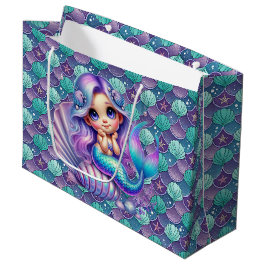 Bolsa De Regalo Grande Sirena de conchas marinas