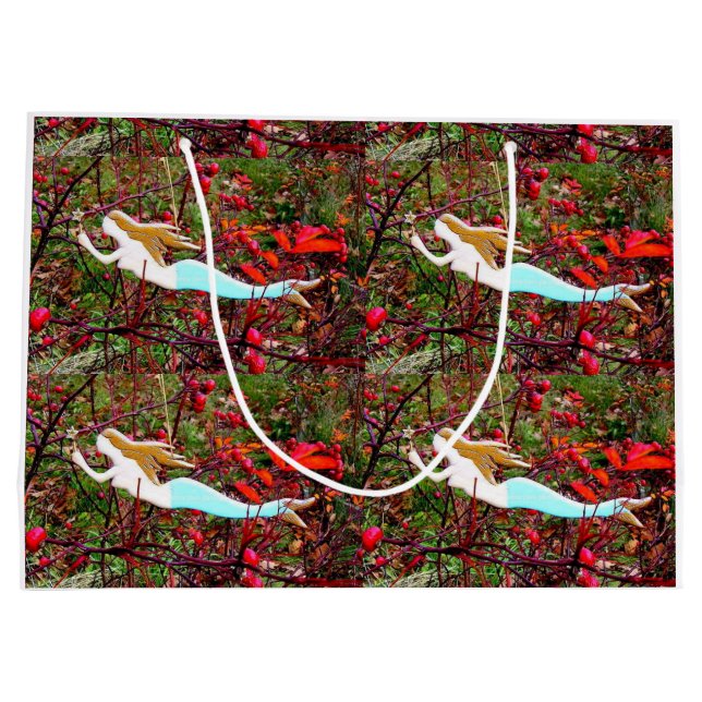 Bolsa De Regalo Grande sirenas doradas (Reverso)