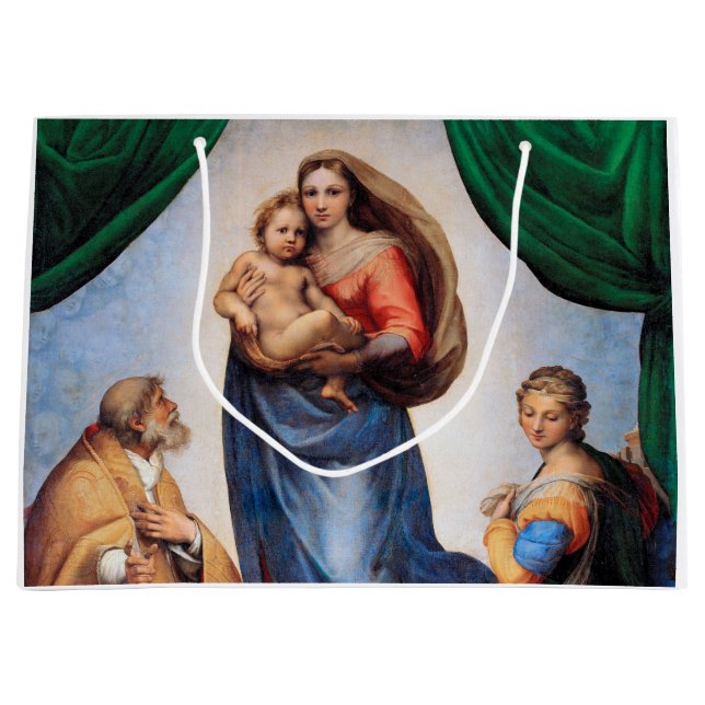Bolsa De Regalo Grande Sistine Madonna, Raphael (Anverso)