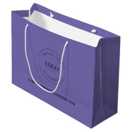 Bolsa De Regalo Grande Sitio web de la empresa Purple Personalizado