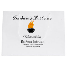 Bolsa De Regalo Grande Sitio web de redes sociales de cocina de restauran