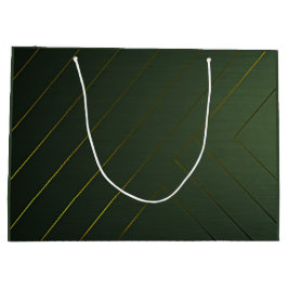 Bolsa De Regalo Grande Sleek Sage Green y Gold