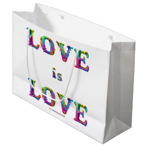 Bolsa De Regalo Grande SlipperyJoe el amor es amor goteando derretido din