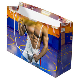 Bolsa De Regalo Grande SlipperyJoe's Man seis paquetes de lucha libre sin