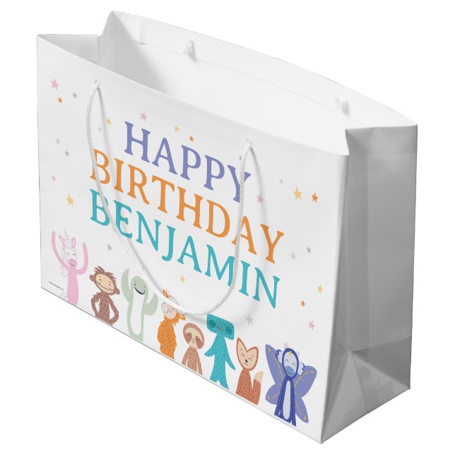 Bolsa De Regalo Grande Slumberkins Character Birthday  (Angulo reverso)