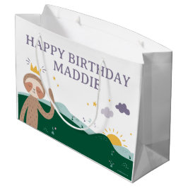 Bolsa De Regalo Grande Slumberkins Sloth Birthday 