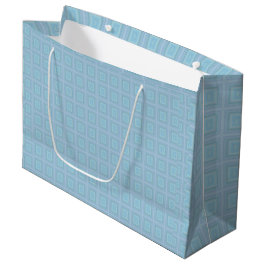 Bolsa De Regalo Grande Small blue squares.