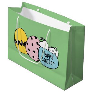 Bolsa De Regalo Grande Snoopy - Feliz Pascua