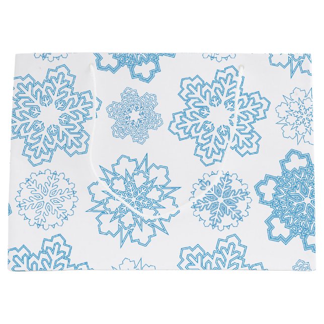 Bolsa De Regalo Grande Snowflake (Anverso)