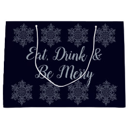 Bolsa De Regalo Grande Snowflake Ornate