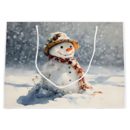 Bolsa De Regalo Grande Snowman