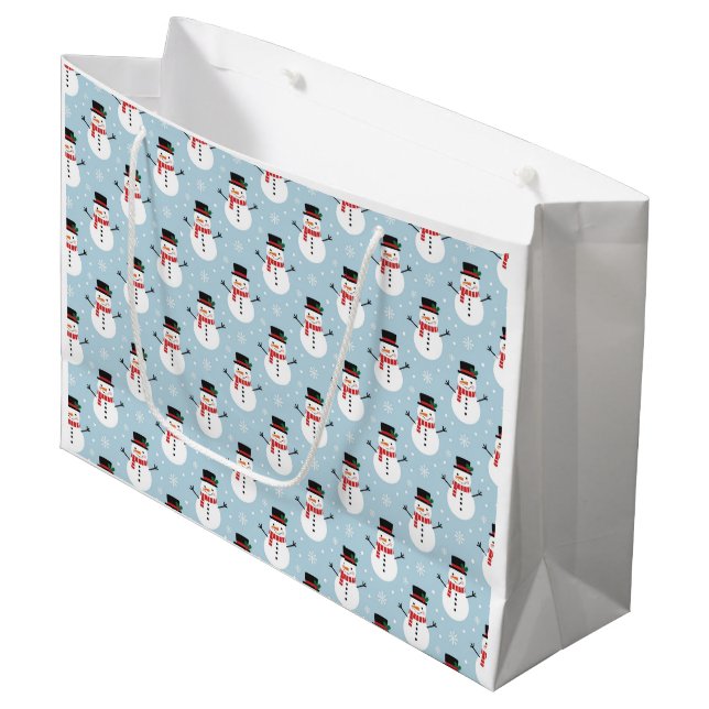 Bolsa De Regalo Grande Snowman pattern (Angulo Anverso)