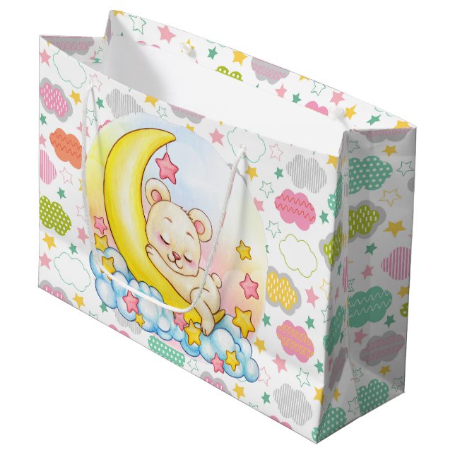 Bolsa De Regalo Grande Sobre la luna (Angulo Anverso)