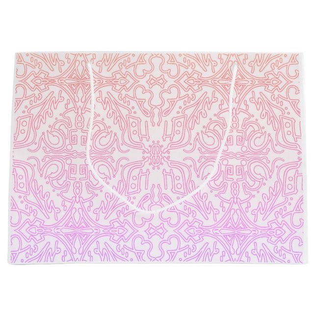 Bolsa De Regalo Grande Soft Pink Dream Mandala pattern series (Anverso)