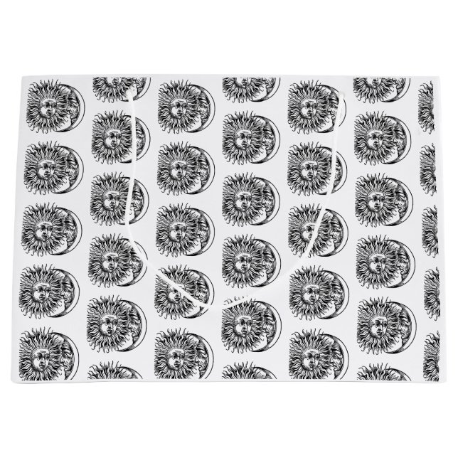 Bolsa De Regalo Grande Sol medieval y luna (Anverso)