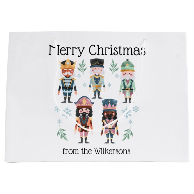 Bolsa De Regalo Grande Soldados de juguetes desnucleadores navidades (Anverso)