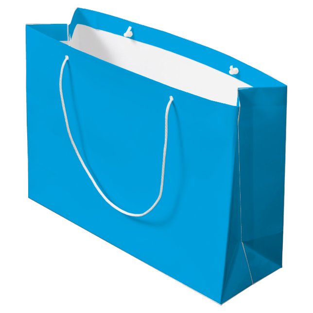 Bolsa De Regalo Grande Solid Cyan Blue Background | Summer Minimal Style (Angulo reverso)